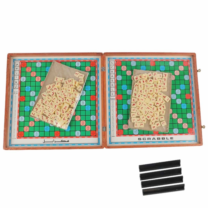 image Coffret Jeux Scrabble Arabe Et Français - Cristal