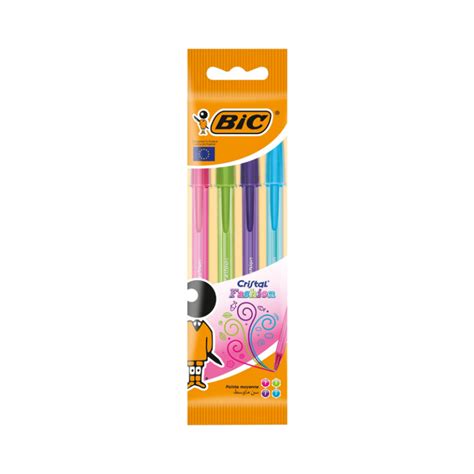image Pack De 4 Bic Cristal Fashion