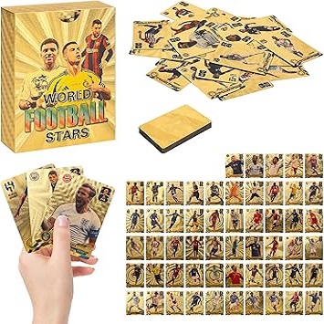 image Football Star Gold Card Collection 55 Cards