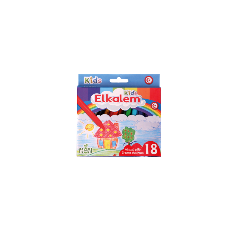 image Crayons Plastiques El Kalem Kids 12 Colors