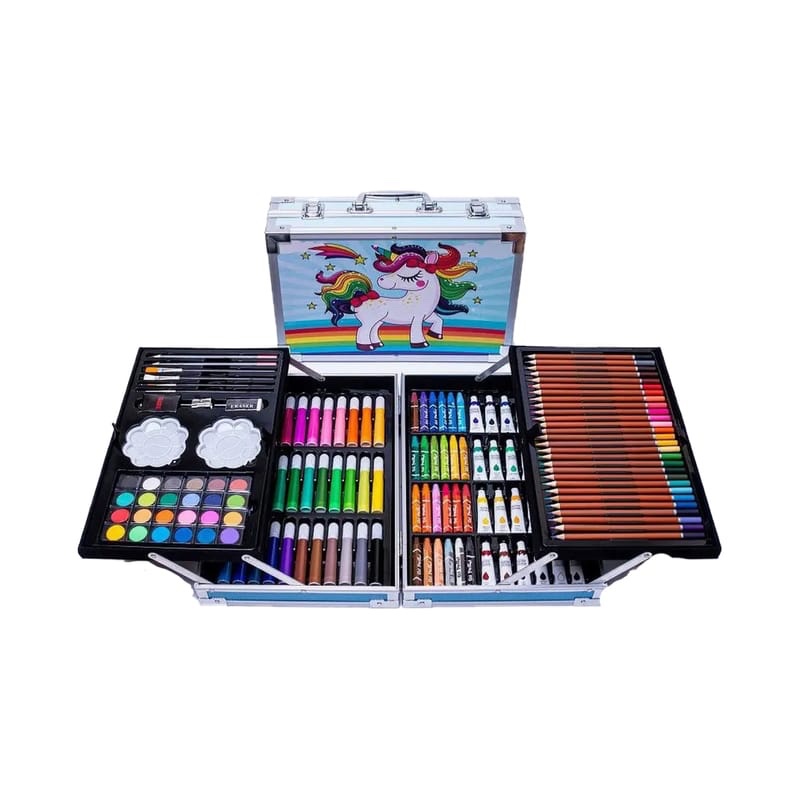 image Valise De Peinture Licorne 145 Pcs Tunisie | Kit Artistique Fille