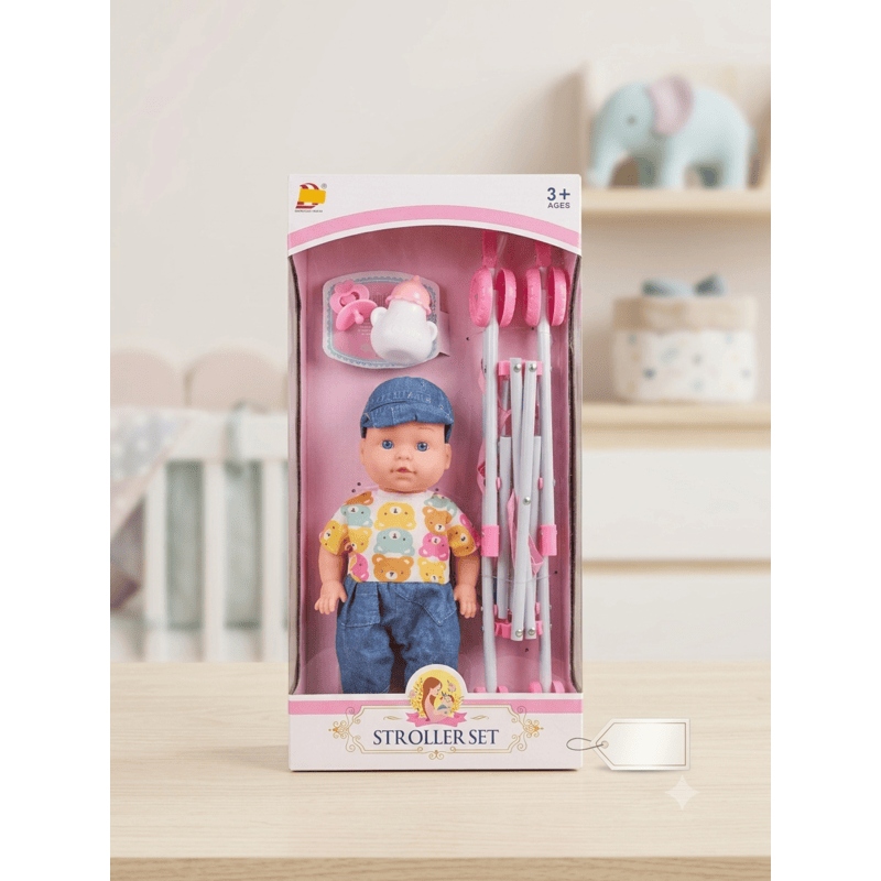 image Poupée Stroller Set
