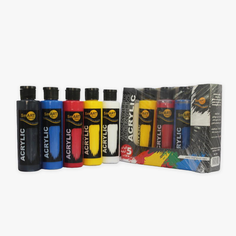 image Coffret De 5 Flacons Acrylique 130 Cc