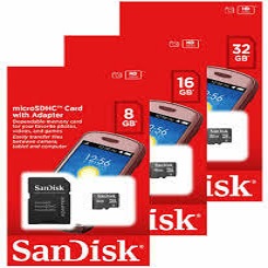image Carte Memoir Sandisk 16G