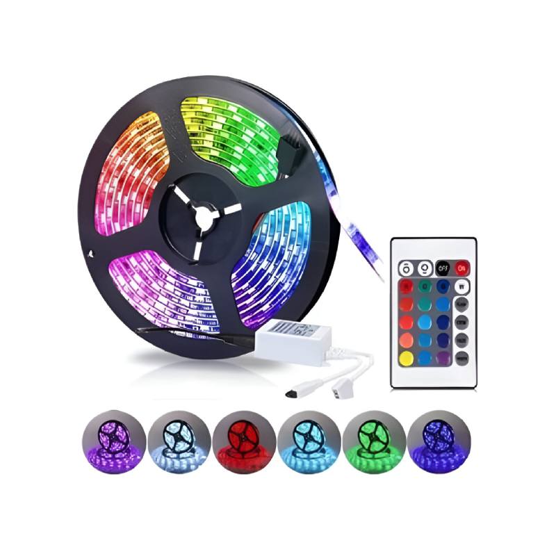image Ruban Led Rgb Multicolore - 5 Mètres