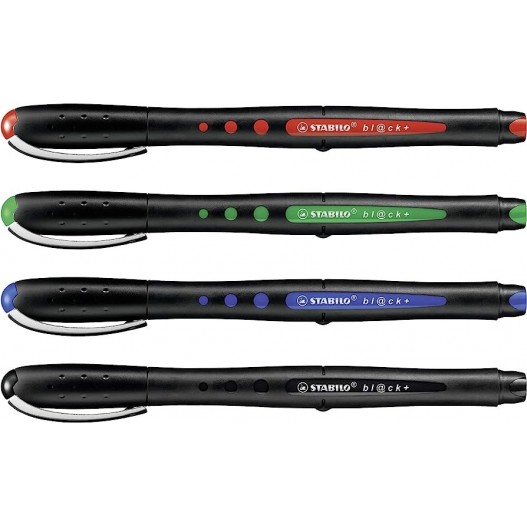 image Stylo Black + Medium Stabilo