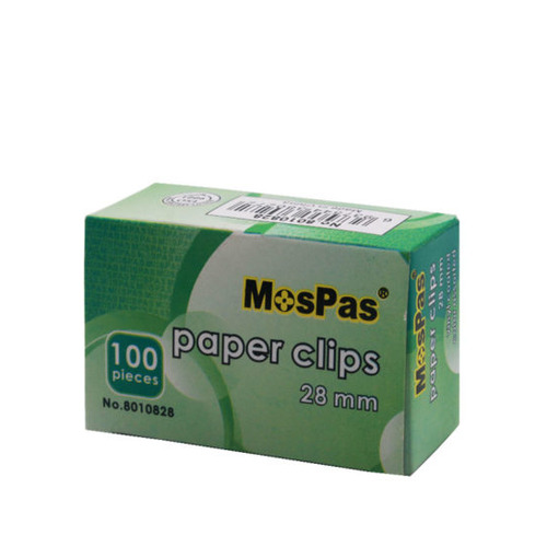 image Silver Paper Clips 100Pcs 28Mm